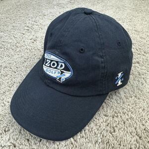 Izod Golf 1937 Hat‎ Adjustable Strapback Black Oval Logo Patch Cotton Dad Cap